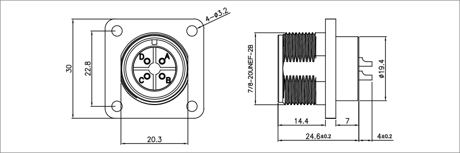 C14金属方形法兰式插座-比例阀-900x300-1.png
