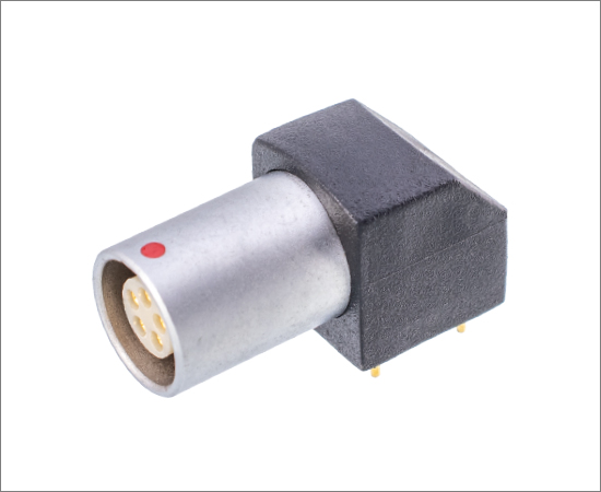 B Series - ZPG Elbow (90°) socket for printed circuit}