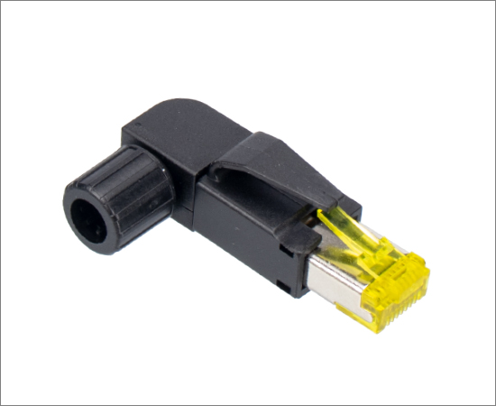 Assembly RJ45 Integrated Angle 8P CAT6 plastic 90 ° Angle line}