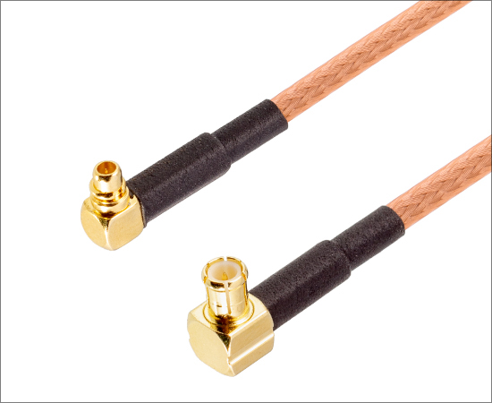 MCX (male) Right Angle plug to MMCX (male) Right Angle plug, cable: RG316, frequency: DC ~ 6GHz}