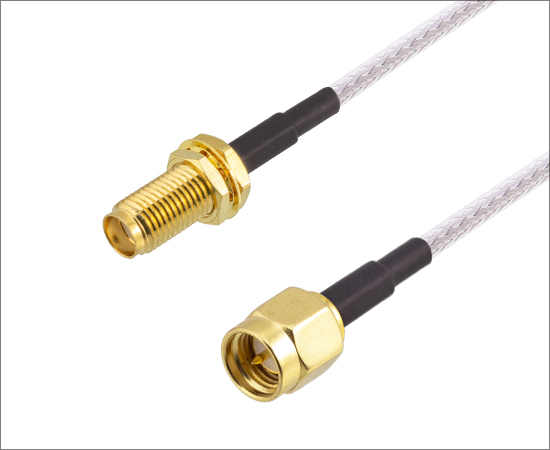 SMA (male) straight plug to SMA (female) straight plug, cable: RG316, frequency: DC ~ 6GHz}