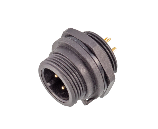 E10 Male Front Mount Solder Receptacle(Threaded)}