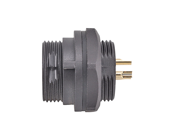 E10 Male Front Mount Solder Receptacle(Threaded)}