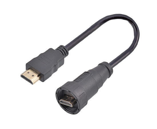 HDMI Str.Male to Str.Male Cable plug(Threaded)}