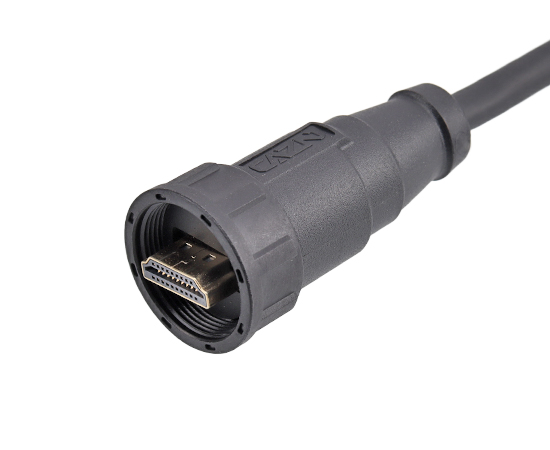 HDMI Str.Male to Str.Male Cable plug(Threaded)}
