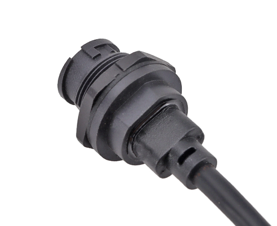 MICRO USB Female Back mount Receptacle to USB 2.0 Male  Overmolded Cable(Bayonet)}