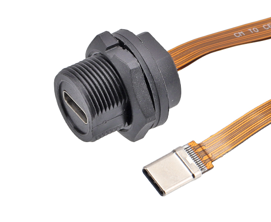TYPE-C Female/Male FPC Flat cable 3.1 speed(Threaded)}