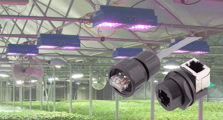 防水连接器在植物生长灯应用介绍