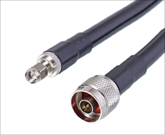 SMA(公)插头转N(公)插头，线缆：LMR400，使用频率：DC~6GHz