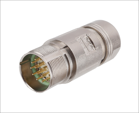 M623信号直式针型对接组装式插头 压接式