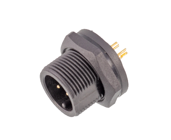 E10 Male Back Mount Solder Receptacle}