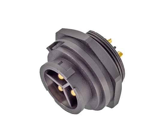 E13 Male Front Mount Solder Receptacle(Bayonet)}