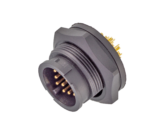 E13 Male Back Mount Solder Receptacle(Bayonet)}