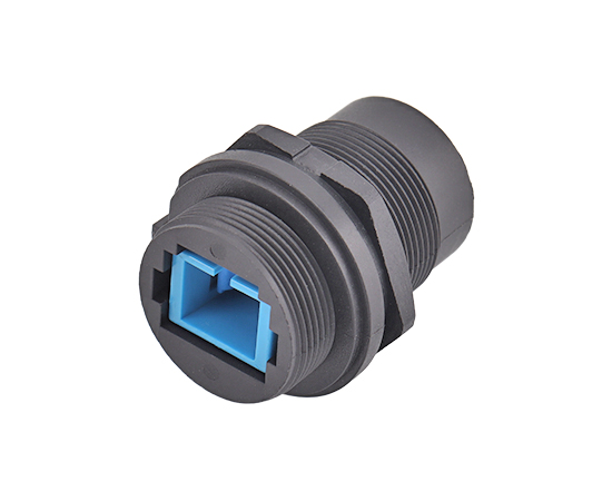 FDDI Single-mode Single-core Front Mount Receptacle(Threaded)}