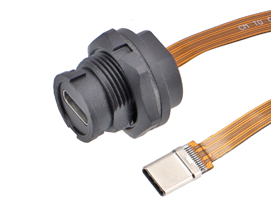 TYPE-C Female/Male FPC Flat cable 3.1 speed(Bayonet)}