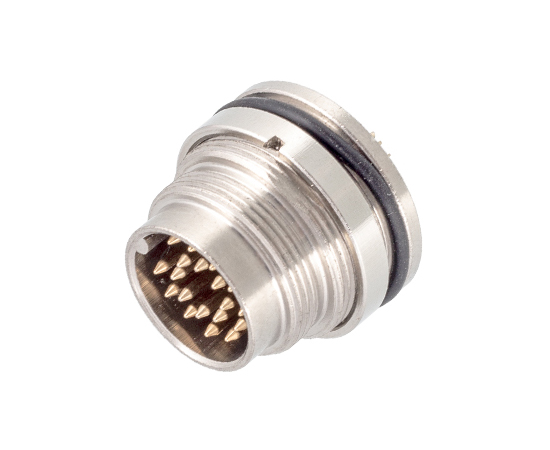 M16 Male Back Mount Socket (Solder, Screw M18*0.75)}